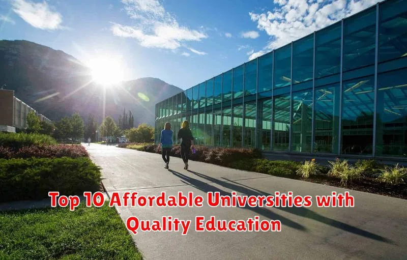 Top 10 Affordable Universities with Quality Education