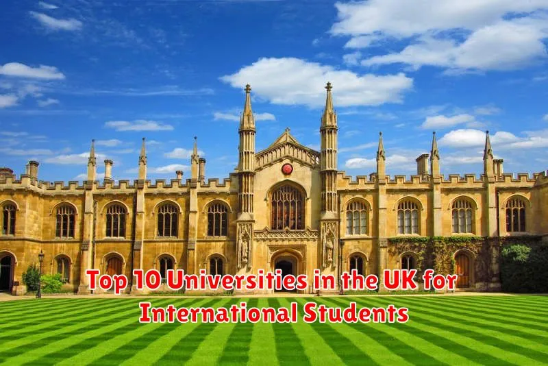 Top 10 Universities in the UK for International Students